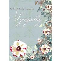 family sympathy personalised sympathy card