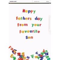 Favourite son | Fathers Day Card