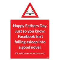Falling Asleep Facebook | Fathers Day Card