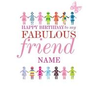 fabulous friend | personalised birthday card