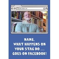 Facebook Stag Do | Photo Card