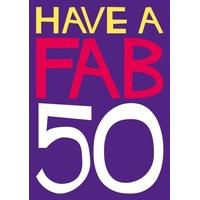 Fab 50 | Birthday Card