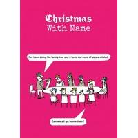 Family Tree| Funny Christmas Card |MT1070