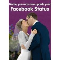 Facebook Status |Funny Wedding Card|CT1100