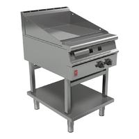 falcon dominator plus 600mm wide half ribbed griddle on fixed stand na ...