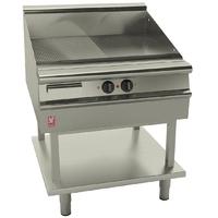 falcon dominator plus 800mm wide half ribbed griddle on fixed stand e3 ...