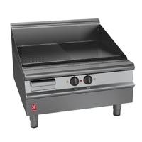 falcon dominator plus 800mm wide half ribbed griddle e3481r