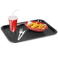 fast food tray medium black 12 x 16inch single