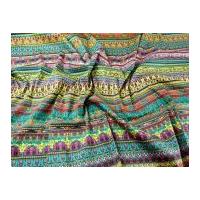 Fancy Stripes Print Stretch Cotton Sateen Dress Fabric