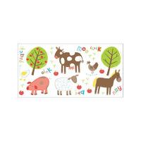 Farm Animals Wall Stickers - 25 Pieces
