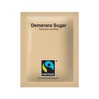 fairtrade brown demerara sugar sachets 1 x pack of 100 sugar sachets