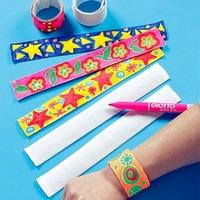 Fabric Snap-on Bracelets (Pack of 15)