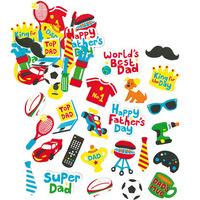 Father\'s Day Foam Stickers (Per 3 packs)