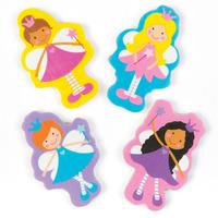 fairy princess erasers pack of 8