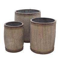 Fallen Fruits Set of 3 Large Round Planters