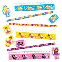 fairy princess 4 piece stationery sets pack of 16 sets