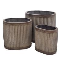 Fallen Fruits Set of 3 Large Oval Planters