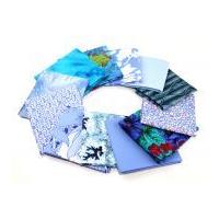 Fat Quarters Cotton Quilting Fabric Assorted Blue