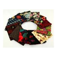 fat quarters cotton quilting fabric assorted dark