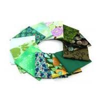 fat quarters cotton quilting fabric assorted green