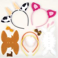 farm animal headband sewing kits pack of 4