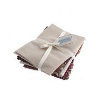 Fat Quarter Cotton & Linen Fabric Bundle Natural