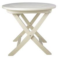 Fallen Fruits Foldable Round Table White
