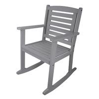 Fallen Fruits Carver Set of 2 Rocking Chairs in Grey