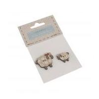 Fabric Covered Wooden Buttons Sh...