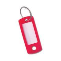 Facilities Key Hanger Standard with Fob 50x22mm Red Pack of 100 086578