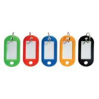 Facilities Key Hanger Standard with Fob Label 50x22mm Assorted Pack 20