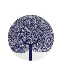 fable blue tree accent side plate 22cm karolin schnoor