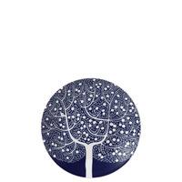 fable blue tree accent side plate 16cm karolin schnoor