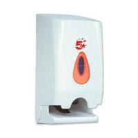 Facilities Twin Toilet Roll Dispenser W148xD150xH315mm White 929969