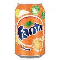 Fanta Orange Soft Drink 330ml Can 402006 Pack of 24