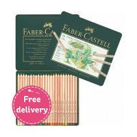 Faber Castell Tin of 24 Pitt Pastel Pencils