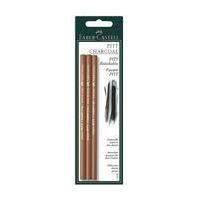 Faber Castell Pitt Charcoal Pencils 3 Pack