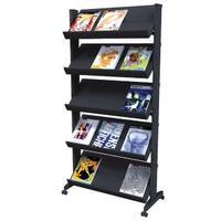 Fast Paper Black Mobile Easy Literature Display Wide Corner F255N001