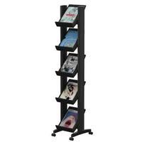 fast paper black mobile easy literature display narrow single sided