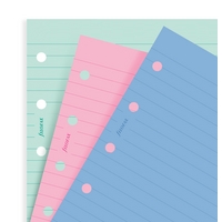 fashion coloured ruled notepaper