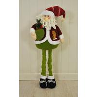 Father Christmas Decoration With Extendable Legs (100cm) by Kingfisher