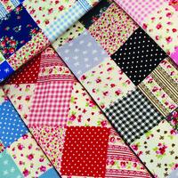 Fat Quarters Square Patterned Pack of 10