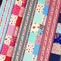 Fat Quarters Patterned Square and Stripe Pack. Pack of 20