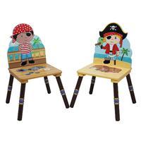 Fantasy Fields Pirate 2 Chair Set Black and Red Hat