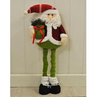 Father Christmas Decoration With Extendable Legs (60cm) by Kingfisher