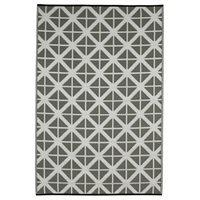 fab hab manchester outdoor rug in grey white diamond large