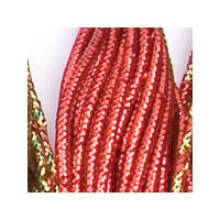 Fancy Metallic Thread 5m Card - Red