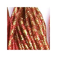 Fancy Metallic Thread 5m Card - Red/Gold