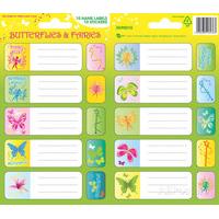 Fairies / Butterflies Sticker Name Labels , 11x18cm