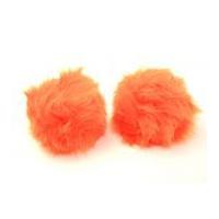 Faux Fur BonPom Pompoms Orange